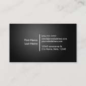 鉛管工の名刺 名刺 (裏面)