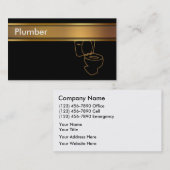 鉛管工の名刺 名刺 (正面/裏面)