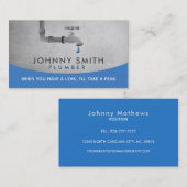 鉛管工の名刺 名刺 (正面/裏面)