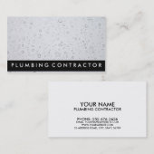 鉛管工の名刺(水滴) 名刺 (正面/裏面)