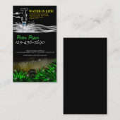 鉛管工の配管のサービス業カード 名刺 (正面/裏面)