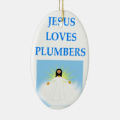 鉛管工 セラミックオーナメント (右)