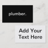 鉛管工 名刺 (正面/裏面)