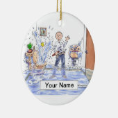 鉛管工-男性 セラミックオーナメント (右)