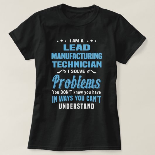 鉛製造技術者 Tシャツ (デザイン正面)