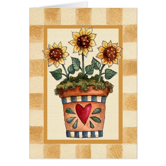 鉢植えな花 (正面)