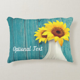 鉢植えのひまわり アクセントクッション