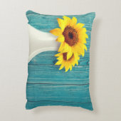 鉢植えのひまわり アクセントクッション (裏面(縦))