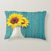 鉢植えのひまわり アクセントクッション (裏面)