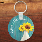 鉢植えのひまわり キーホルダー (正面)