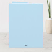 鉢植えのウサギのピーター サンキューカード (裏面)