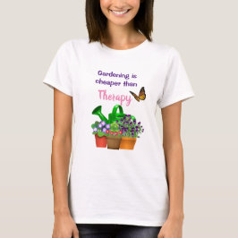 鉢植えの庭でガーデンセラピー Tシャツ