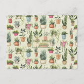 鉢植えの植物の回復グリーティングカード ポストカード (正面)
