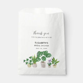 鉢植えの植物 ブライダルシャワーのグリーン ありがとう フェイバーバッグ