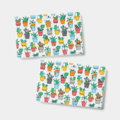 鉢植えの猫たち バッジ (正面＆裏面)