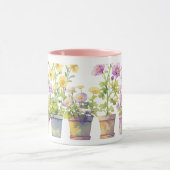 鉢植えの花の交響曲 マグカップ (中央)