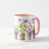 鉢植えの花の交響曲 マグカップ (正面右)