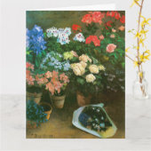 鉢植えの花母の日 カード (黄色い花)