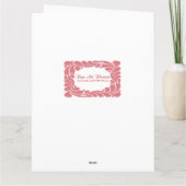 鉢植えの花母の日 カード (裏面)