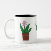 鉢植えの花 マグ (左)