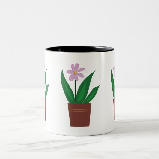 鉢植えの花 マグ (中央)