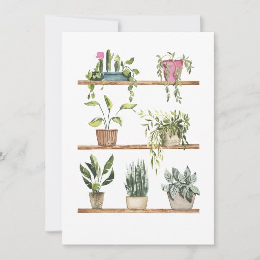 鉢植えの表示 サンキューカード (正面)