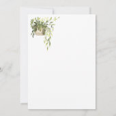 鉢植えの表示 サンキューカード (裏面)