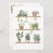 鉢植えの表示 サンキューカード (正面/裏面)