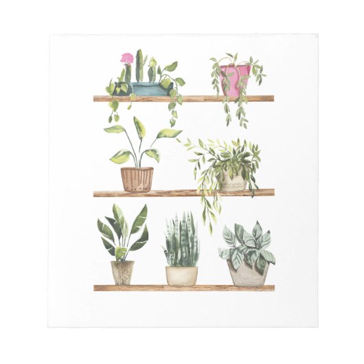 鉢植えの表示 ノートパッド (正面)