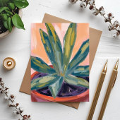 鉢植えの観葉植物 モダンボタニカル水彩カード
