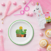 鉢植えサボテン植物パーティー紙プレート ペーパープレート (パーティー)