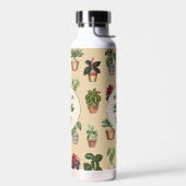 鉢植えテラコッタポット名 ウォーターボトル (左面)