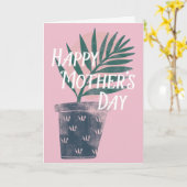 鉢植えハッピーマザーズデイ・グリーティングカード カード (黄色い花)