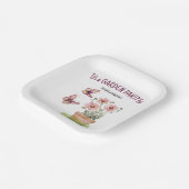 鉢植えフローラガーデン蝶の水色 ペーパープレート (傾斜あり)