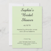 鉢植えブライダルグリーンワードスクランブルゲーム 招待状 (裏面)