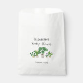 鉢植えベビーシャワー開花カスタム植物学 フェイバーバッグ (正面)