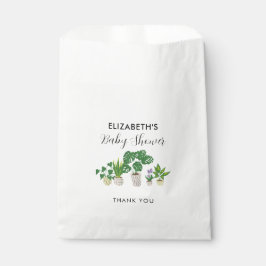 鉢植えベビーシャワー開花カスタム植物学 フェイバーバッグ