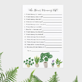 鉢植えママのゲームを知っている赤ちゃんシャワー