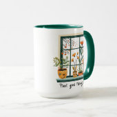 鉢植えメンタルヘルス陽性 マグカップ (正面右)