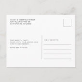 鉢植え変更アドレス植物移動 案内ポストカード (裏面)