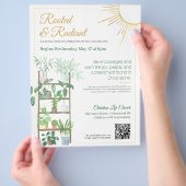 鉢植え女性聖書勉強 チラシ (手)