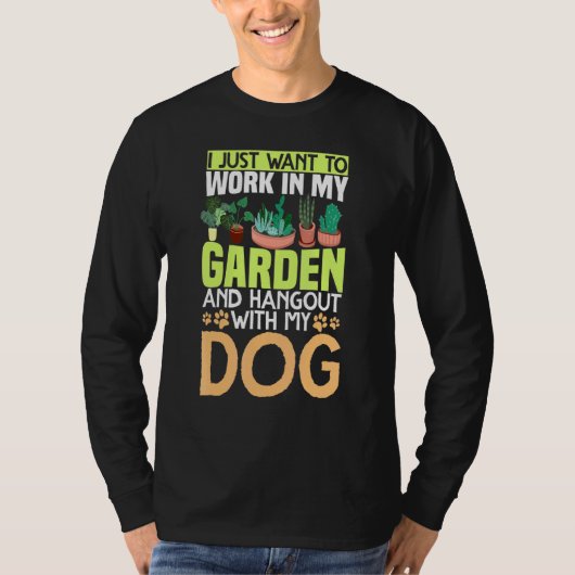 鉢植え庭師Gで働きたい Tシャツ (正面)