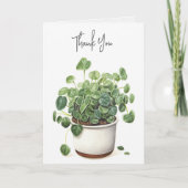 鉢植え感謝 カード (正面)