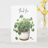 鉢植え感謝 カード (黄色い花)