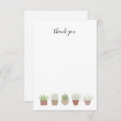 鉢植え感謝 サンキューカード (正面/裏面)