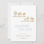 鉢植え新しいルーツホーム移動発表 案内状 (正面)