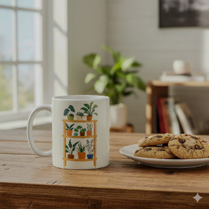 鉢植え棚 コーヒーマグカップ