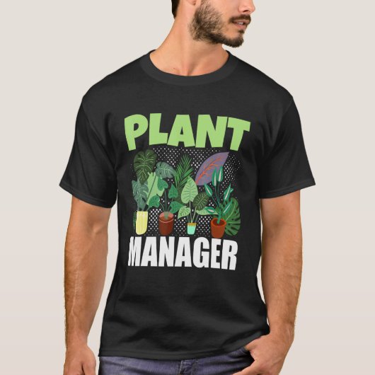 鉢植え植物植物庭園植物マネージャー Tシャツ (正面)