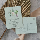 鉢植え植物 |ミント引っ越しました移動 案内ポストカード