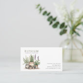 鉢植え水彩庭師の名刺 名刺 (スタンド正面)